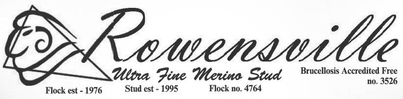 Rowensville Ultra Fine Merino Stud Logo
