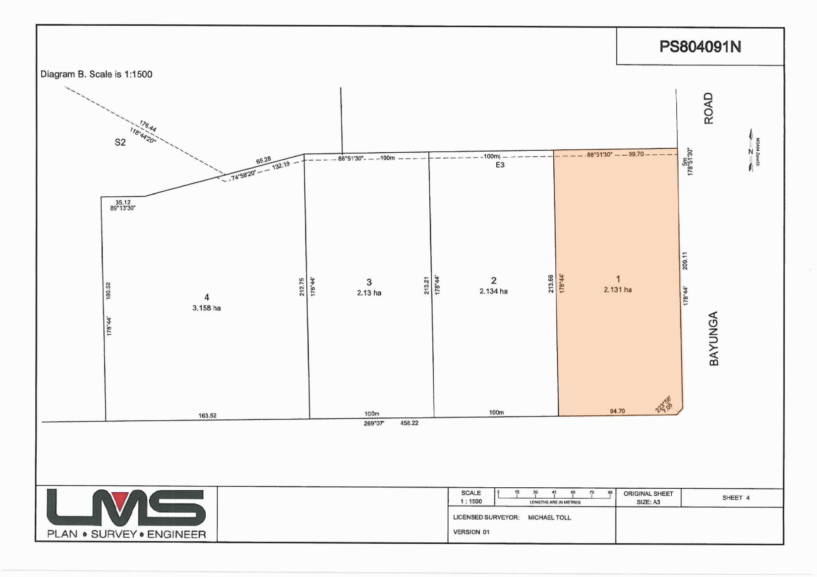 Lot 1/85 Ferguson Road, Tatura Sold by Farmbuy.com - floorplan 1