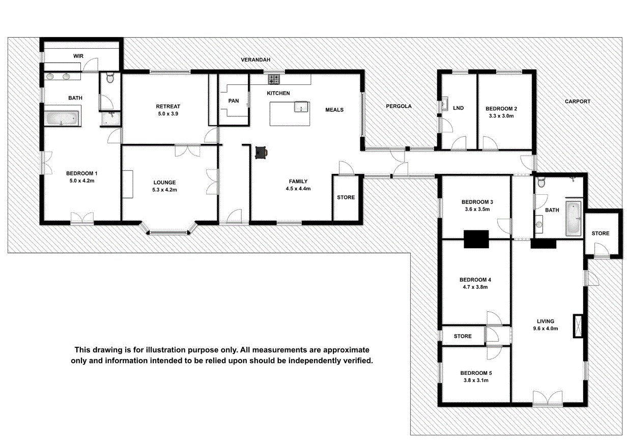 8 Diagonal Rd, Lucindale For Sale by Farmbuy.com - floorplan 1