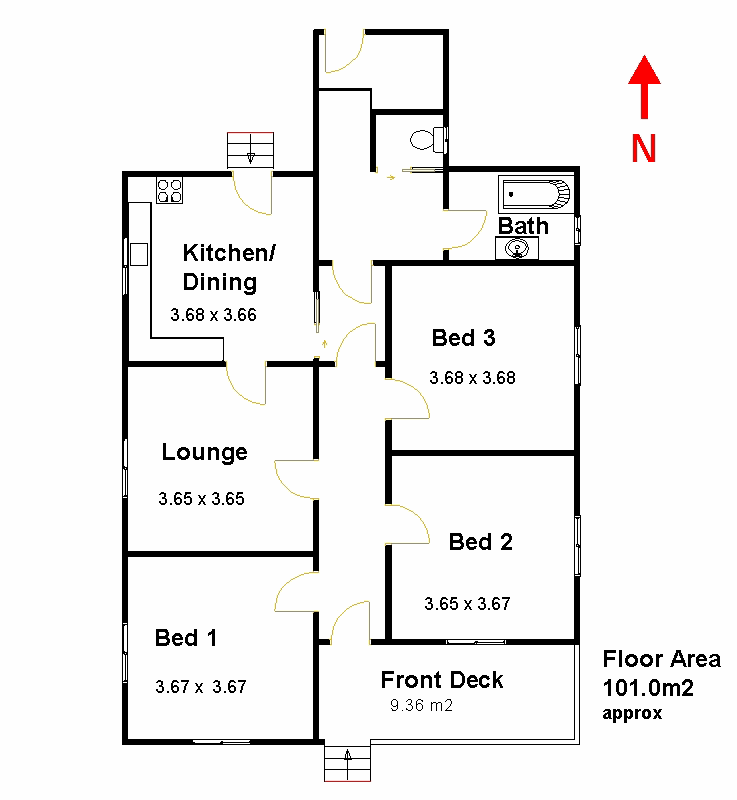 708 Marom Creek Road, Marom Creek Sold by Farmbuy.com - floorplan 1