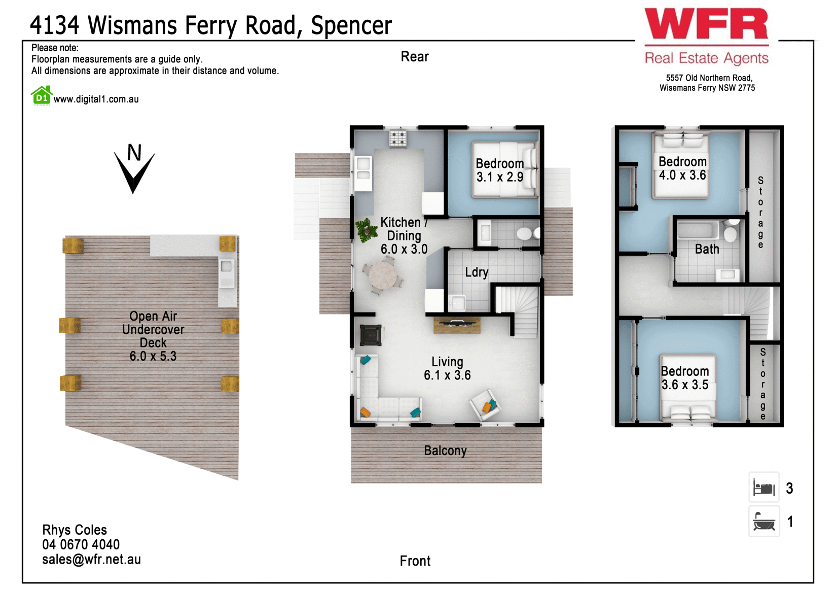 4134 Wisemans Ferry Rd, Spencer Sold by Farmbuy.com - floorplan 1