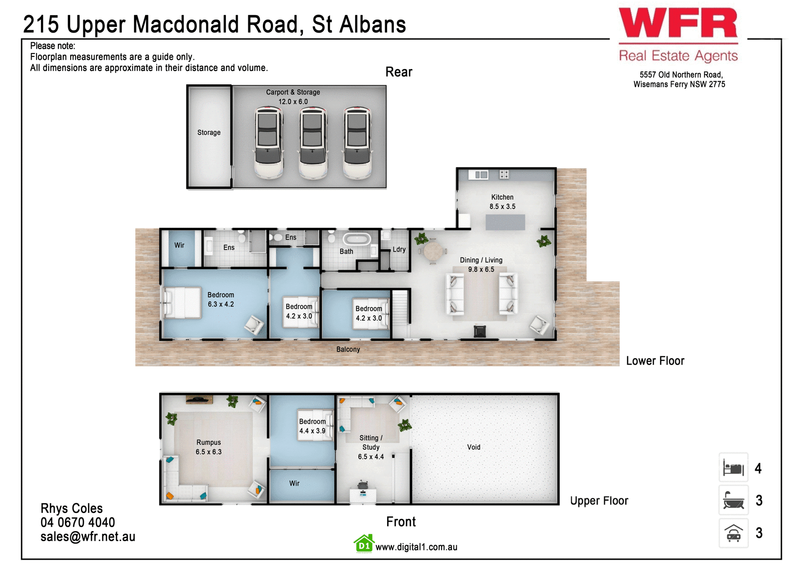 215 Upper Macdonald Rd, St Albans Sold by Farmbuy.com - floorplan 1