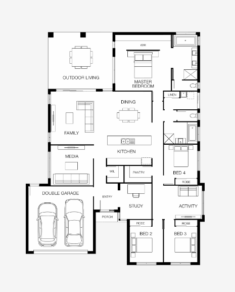 6 Ironbark Place, Naughtons Gap Sold by Farmbuy.com - floorplan 1