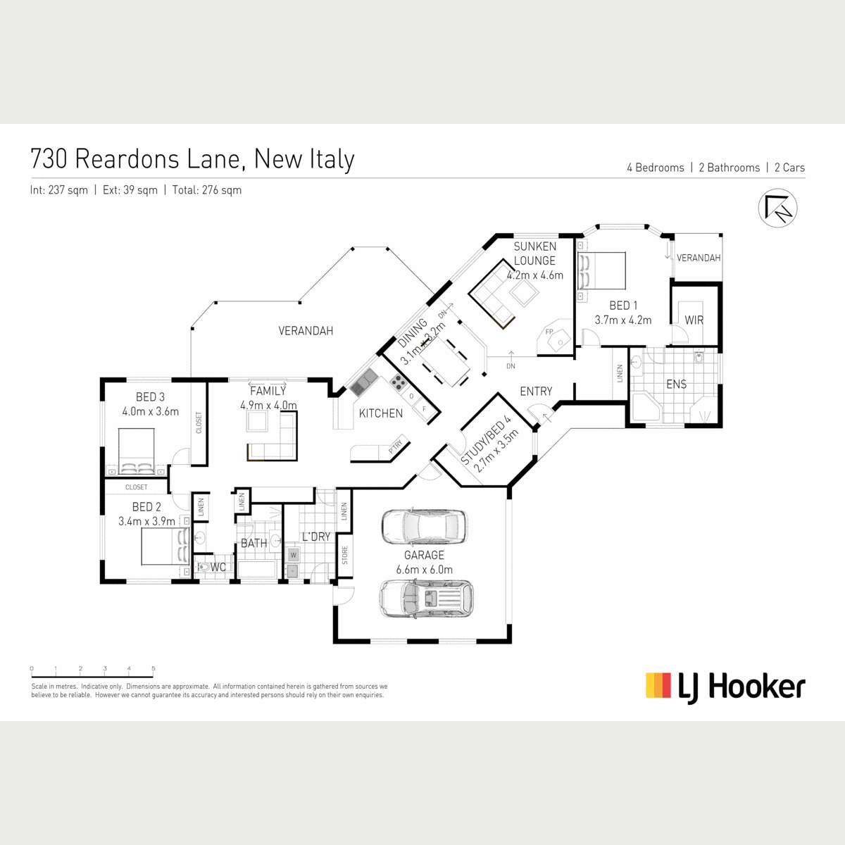 730 Reardons Lane, New Italy Sold by Farmbuy.com - floorplan 1