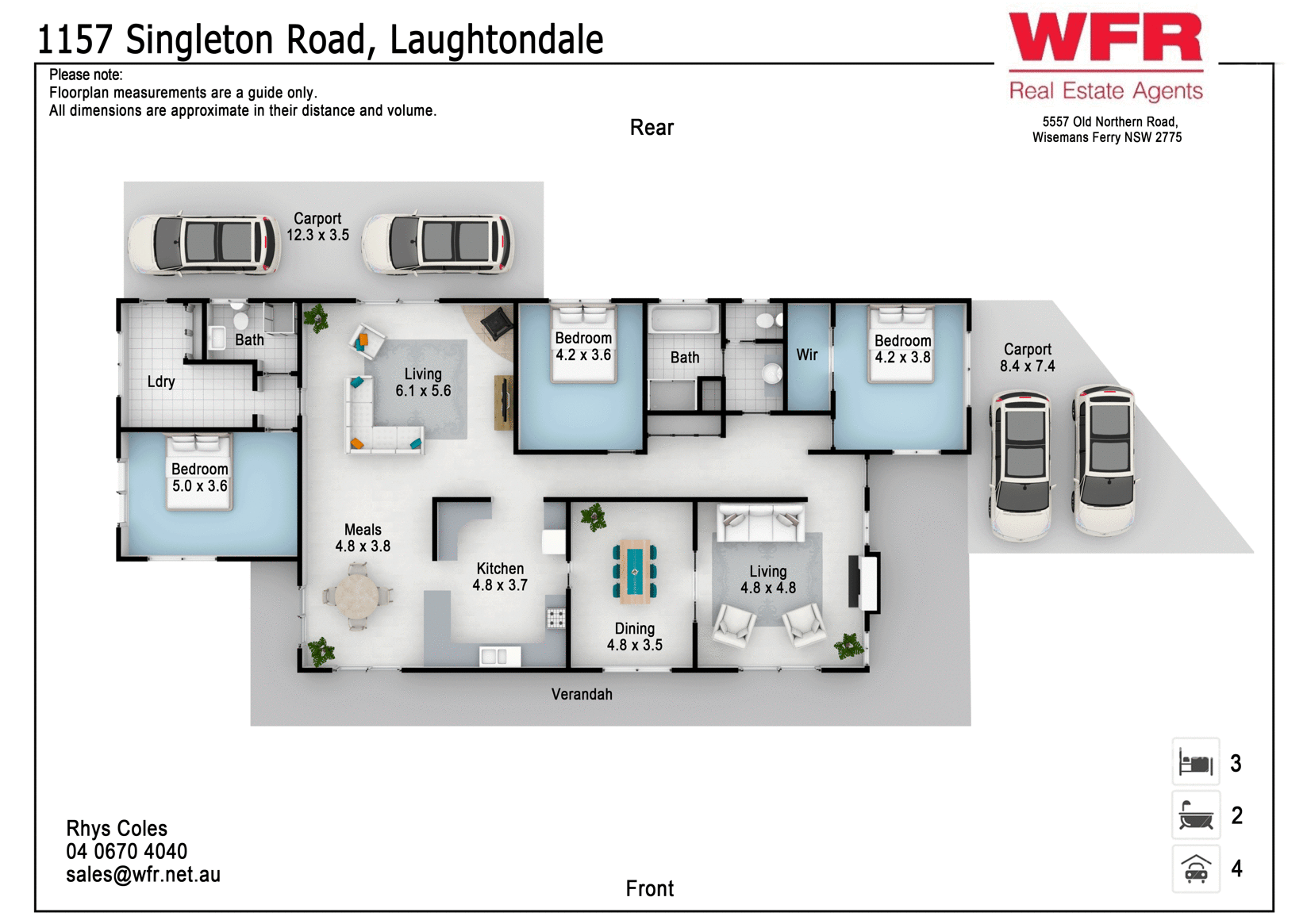 1157 Singleton Rd, Laughtondale Sold by Farmbuy.com - floorplan 1