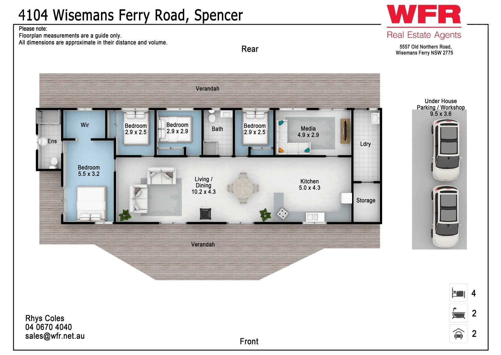 4104 Wisemans Ferry Rd, Spencer Sold by Farmbuy.com - floorplan 1