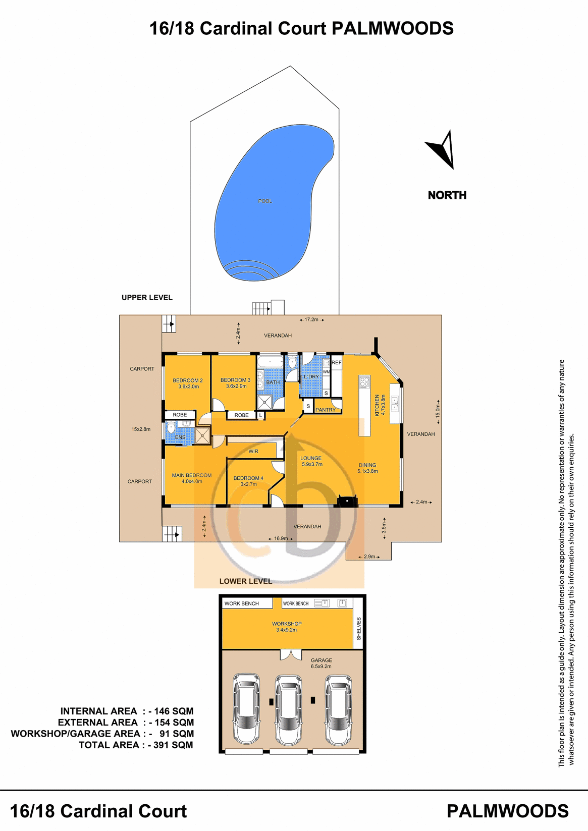 16-18 Cardinal Ct, Palmwoods Sold by Farmbuy.com - floorplan 1