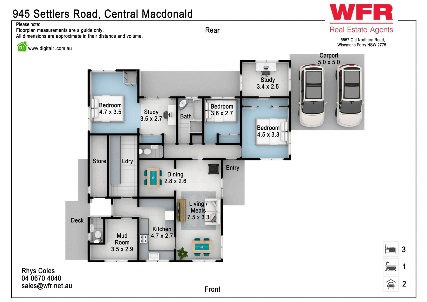 945 Settlers Rd, Central Macdonald Sold by Farmbuy.com - floorplan 1