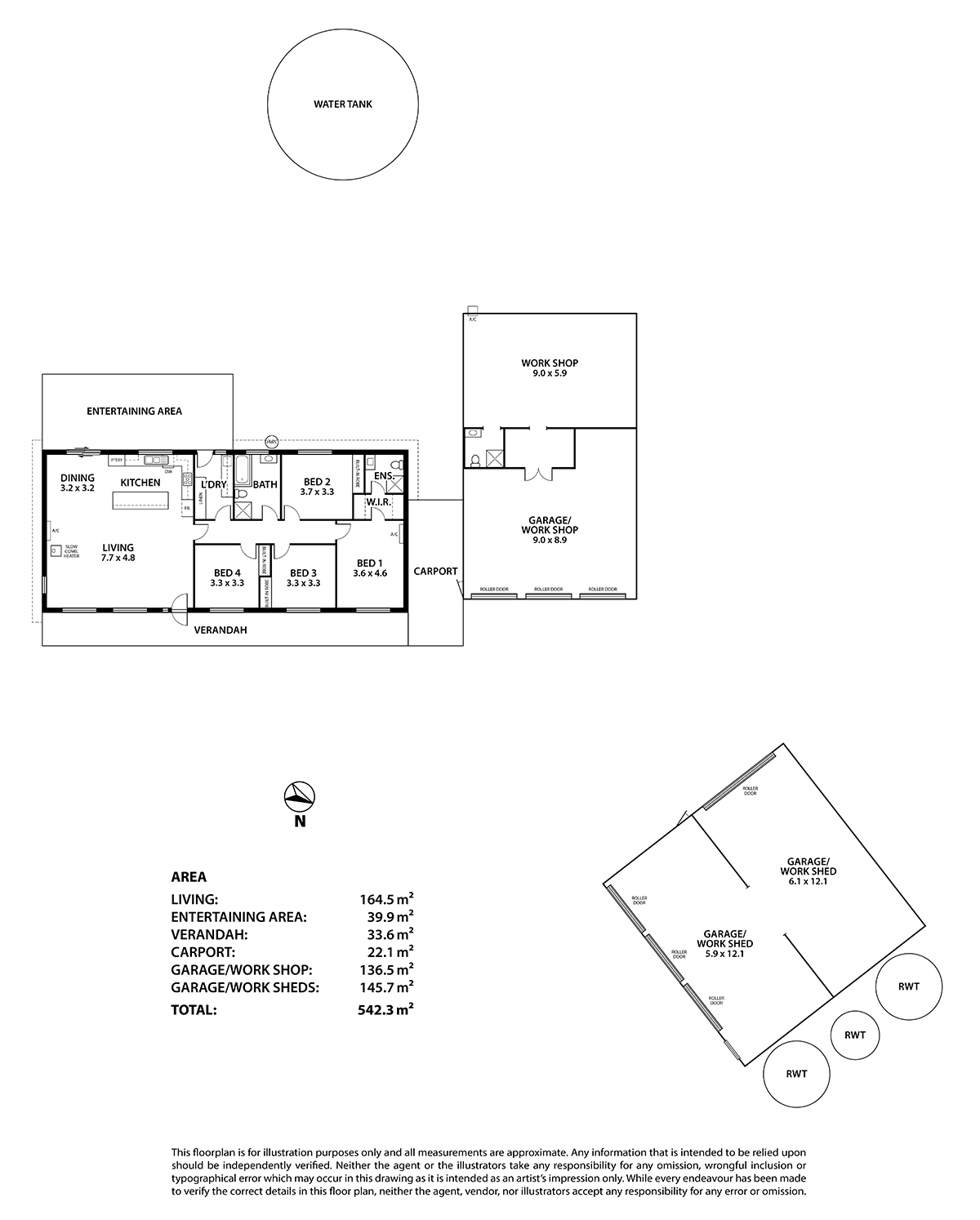 144 Darby Rd, Echunga Sold by Farmbuy.com - floorplan 1