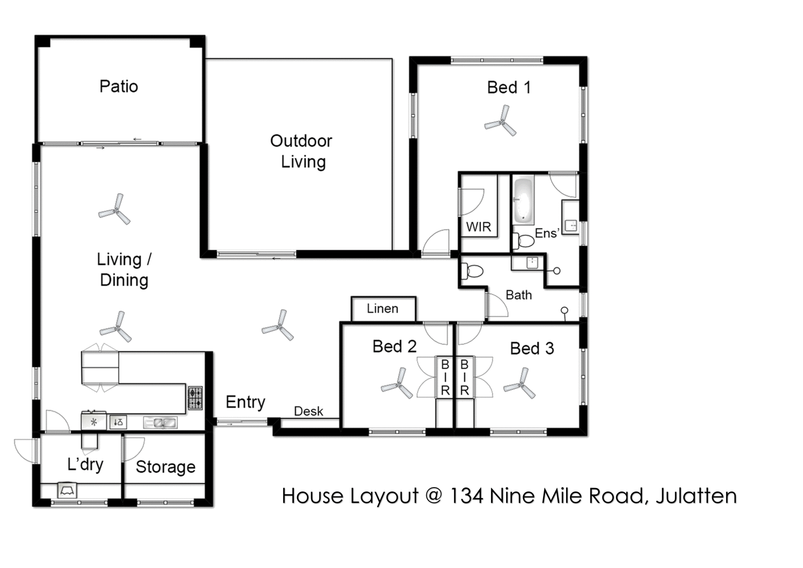 134 Nine Mile Road, Julatten Sold by Farmbuy.com - floorplan 1