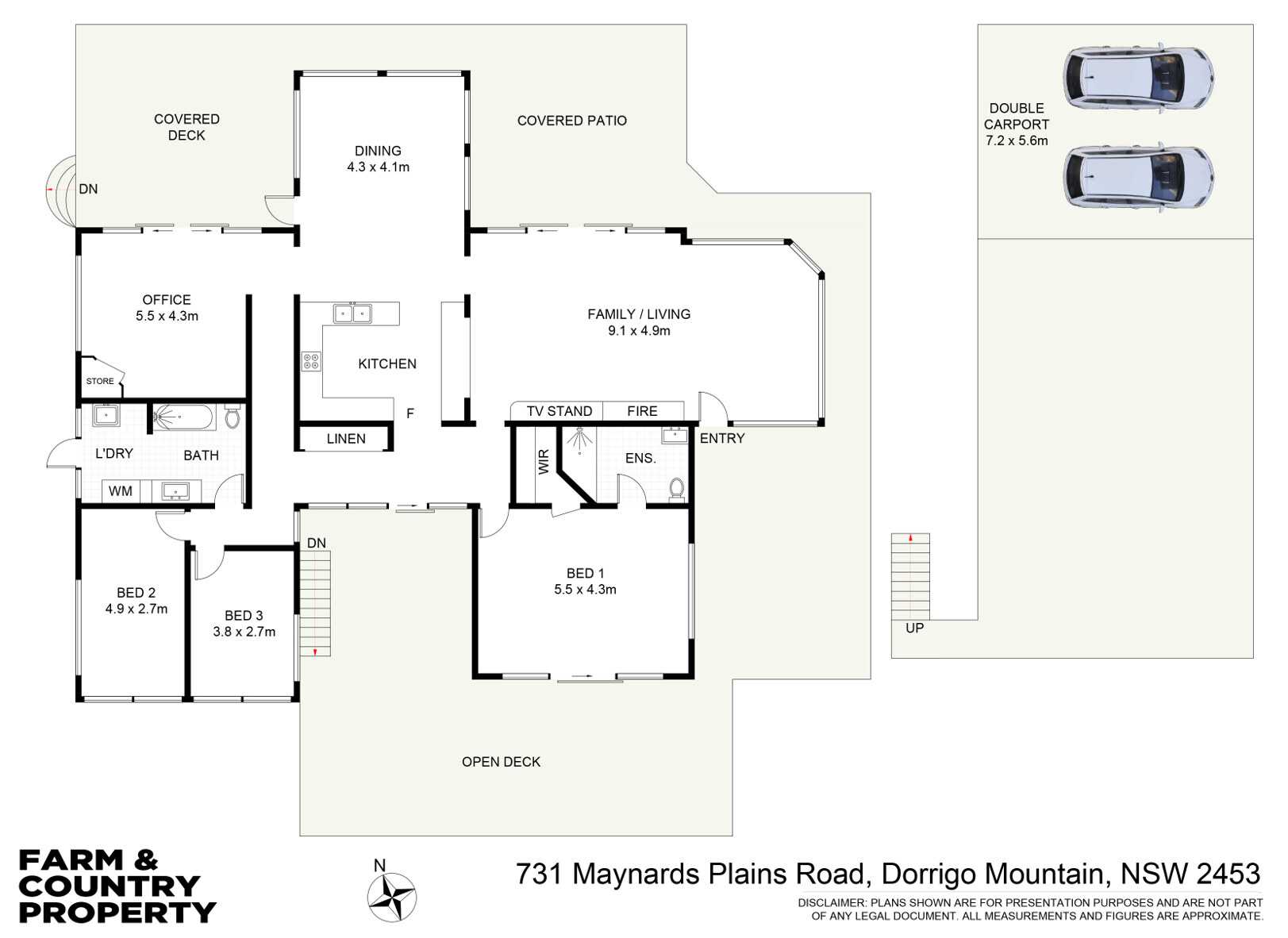 731 Maynards Plains Road , Dorrigo For Sale by Farmbuy.com - floorplan 1