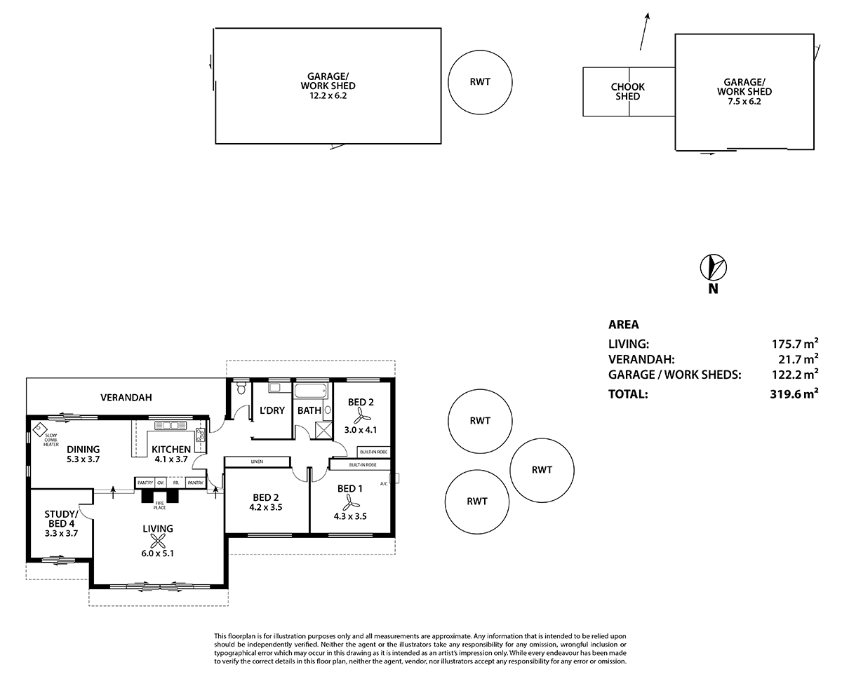80 Chapel Hill Rd, McHarg Creek Sold by Farmbuy.com - floorplan 1