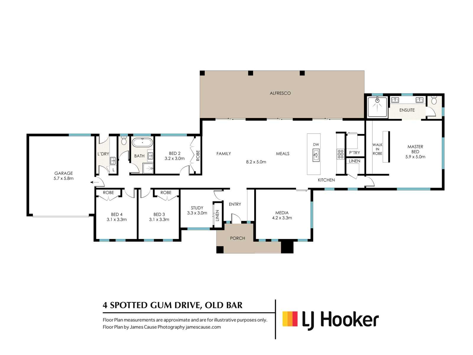 4 Spotted Gum Drive, Old Bar Sold by Farmbuy.com - floorplan 1