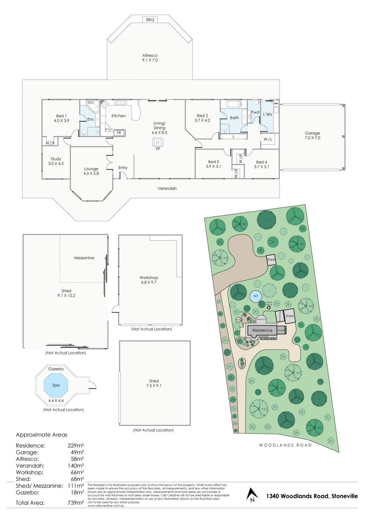 1340 Woodlands Road, Stoneville Sold by Farmbuy.com - floorplan 1