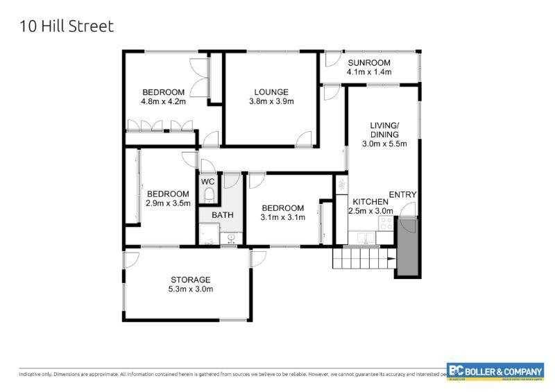 10 Hill Street, Cooma Sold by Farmbuy.com - floorplan 1