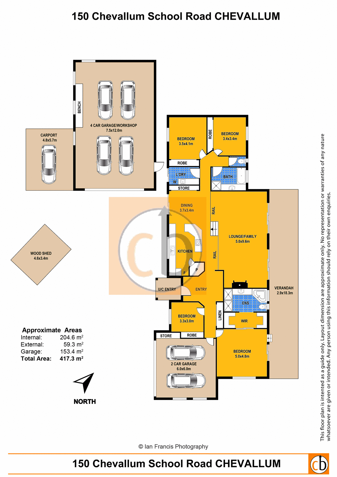150 CHEVALLUM SCHOOL ROAD, Chevallum Sold by Farmbuy.com - floorplan 1