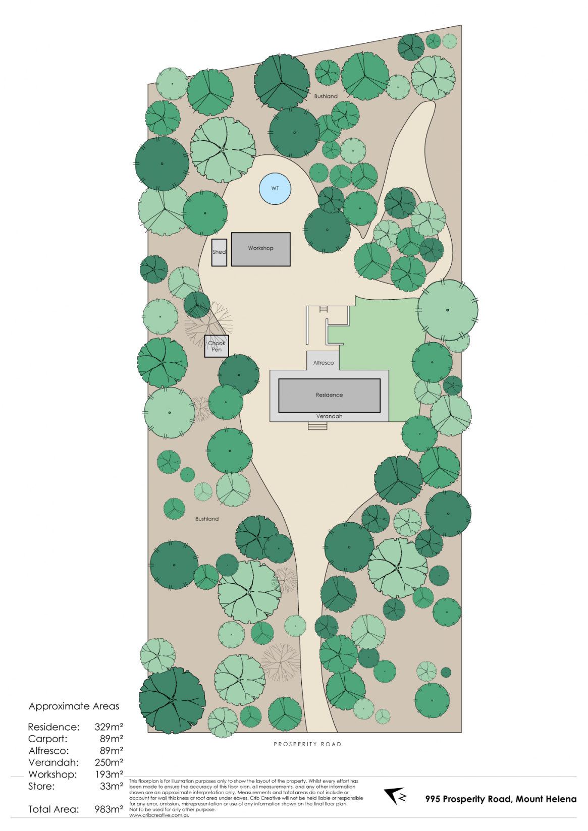 995 Prosperity Road, Mount Helena Sold by Farmbuy.com - floorplan 2