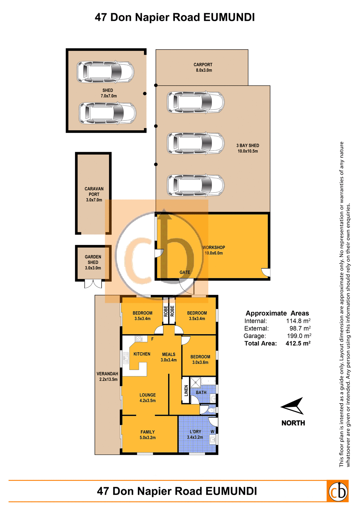47 Don Napier Rd, Eumundi Sold by Farmbuy.com - floorplan 1