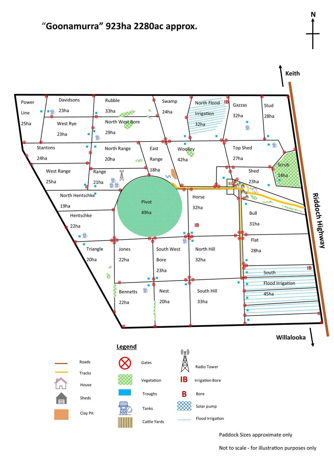 "Goonamurra"2606 Riddoch Highway,  Willalooka For Sale by Farmbuy.com - floorplan 1