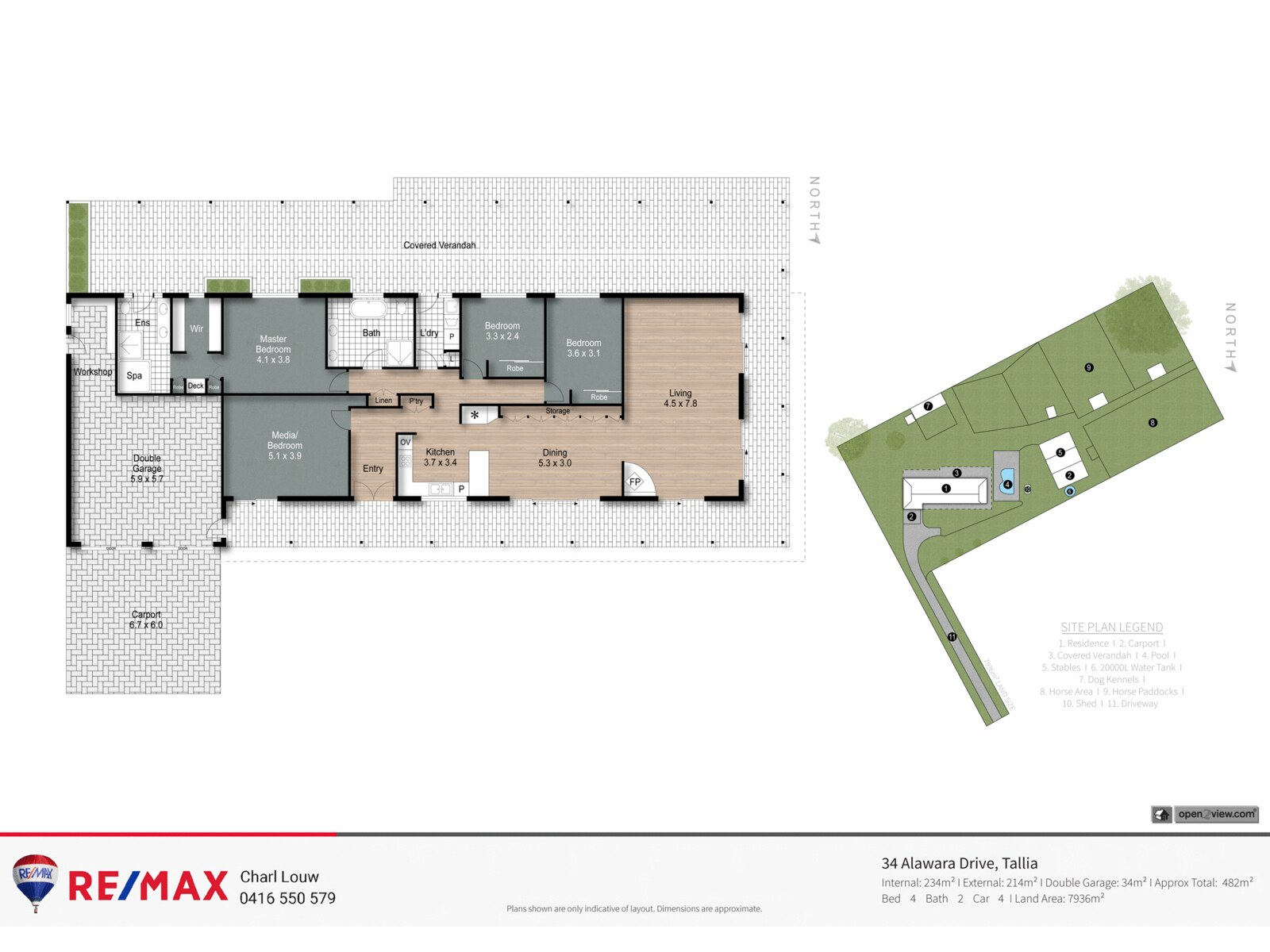 34 Alawara Drive, Tallai Sold by Farmbuy.com - floorplan 1