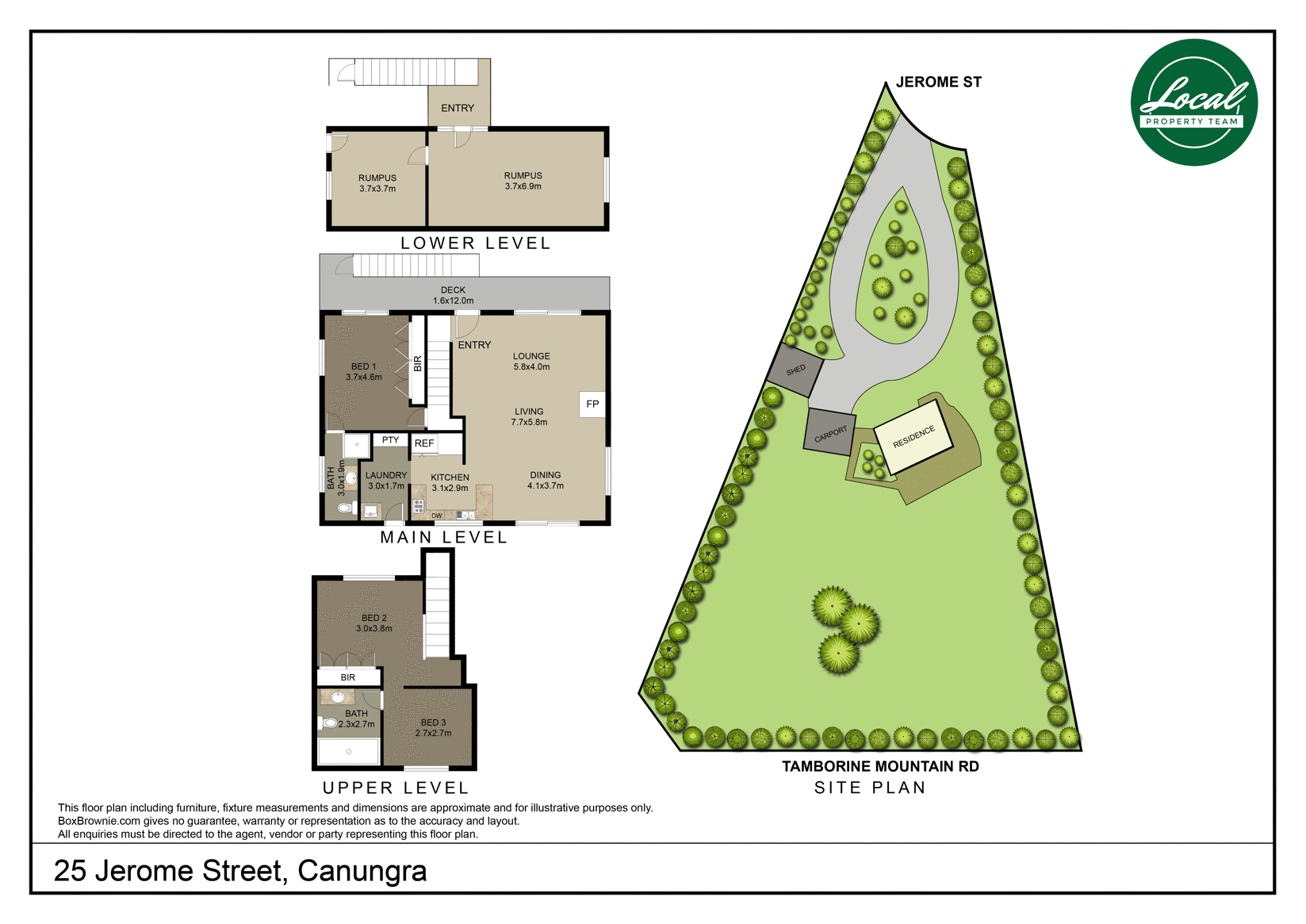 25 Jerome St, Canungra Sold by Farmbuy.com - floorplan 1