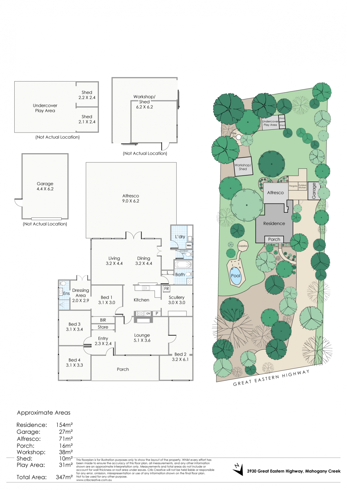 3930 Great Eastern Highway, Mahogany Creek Sold by Farmbuy.com - floorplan 1