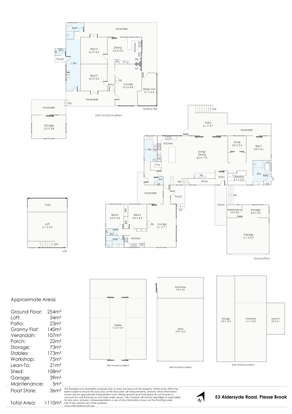 53 Aldersyde Road, Piesse Brook Sold by Farmbuy.com - floorplan 1