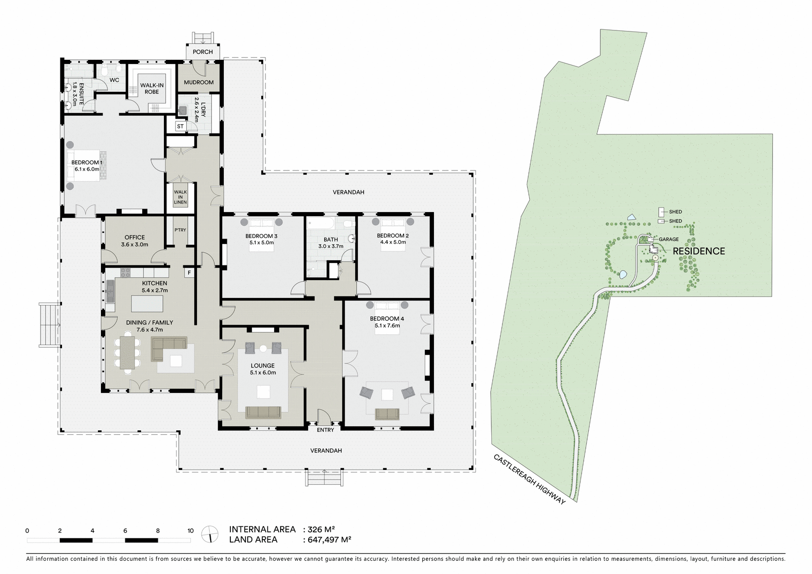 312 Castlereagh Highway, Mudgee For Sale by Farmbuy.com - floorplan 1
