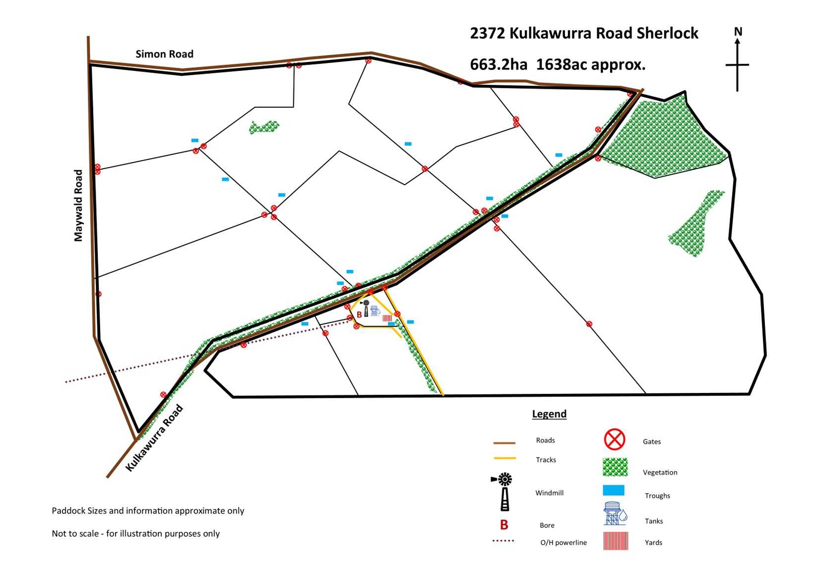2372 Kulkawurra Road, Sherlock For Sale by Farmbuy.com - floorplan 1