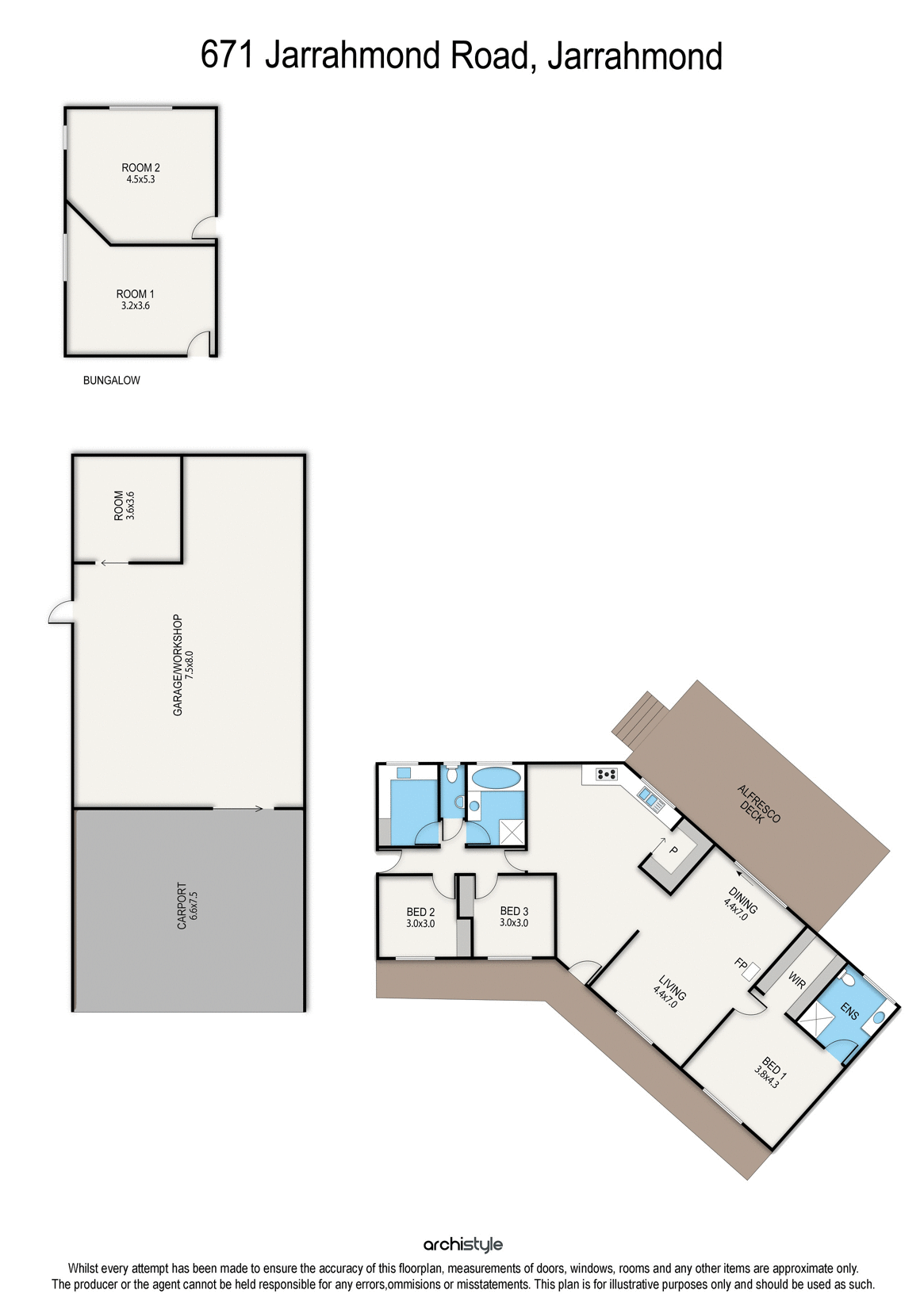 671 Jarrahmond Road, Jarrahmond Sold by Farmbuy.com - floorplan 1