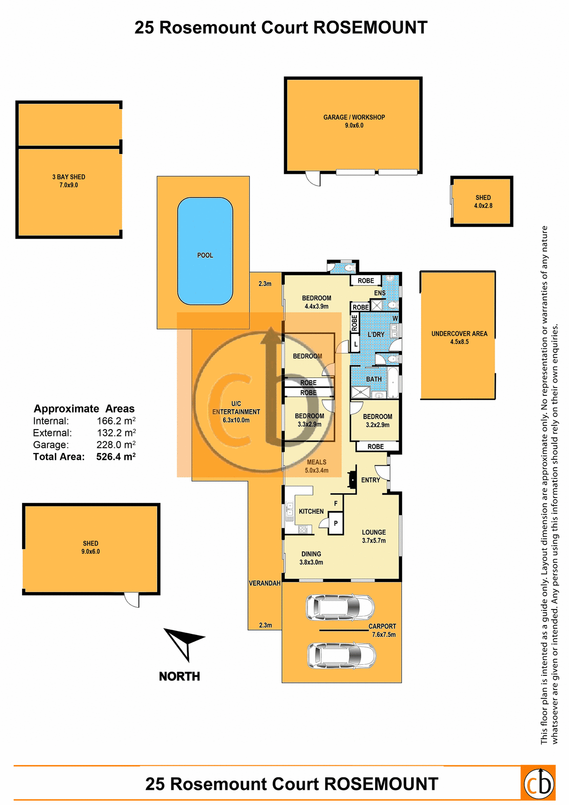 25 Rosemount Cl, Rosemount Sold by Farmbuy.com - floorplan 1