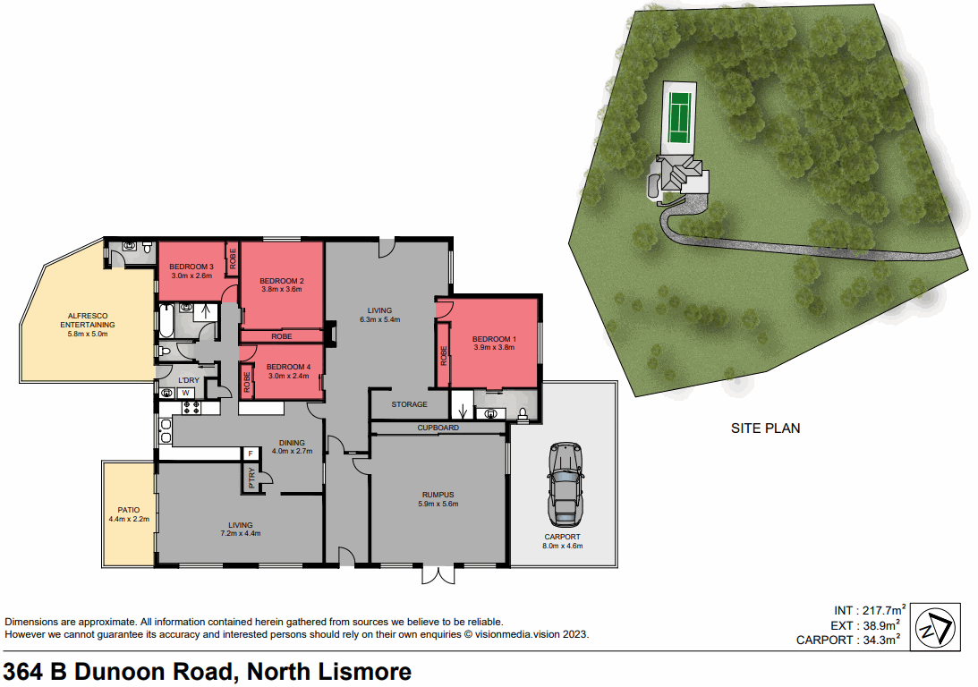 364B Dunoon Road, Tullera Sold by Farmbuy.com - floorplan 1