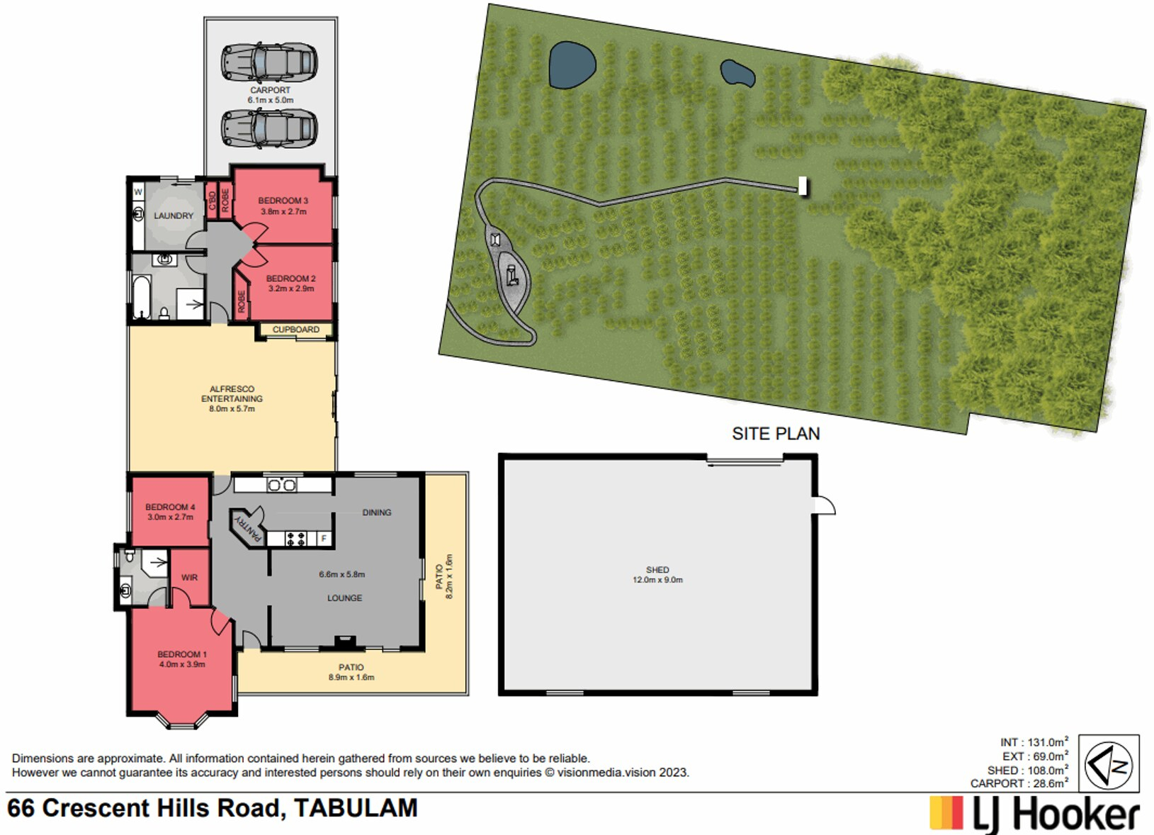66 Crescent Hills Road, Tabulam For Sale by Farmbuy.com - floorplan 1