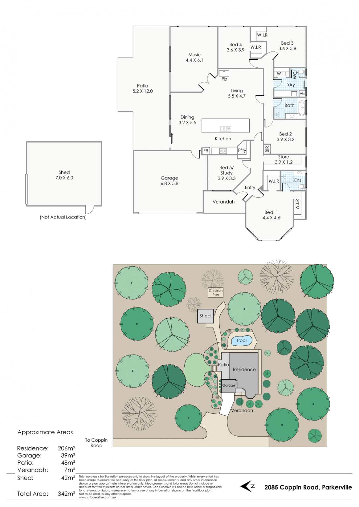 2085 Coppin Road, Parkerville Sold by Farmbuy.com - floorplan 1