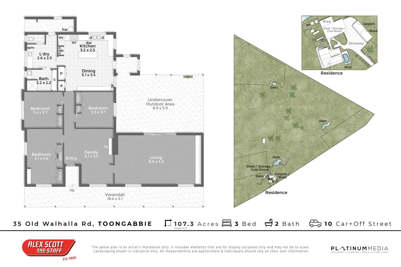 35 Old Walhalla Road, Toongabbie For Sale by Farmbuy.com - floorplan 1