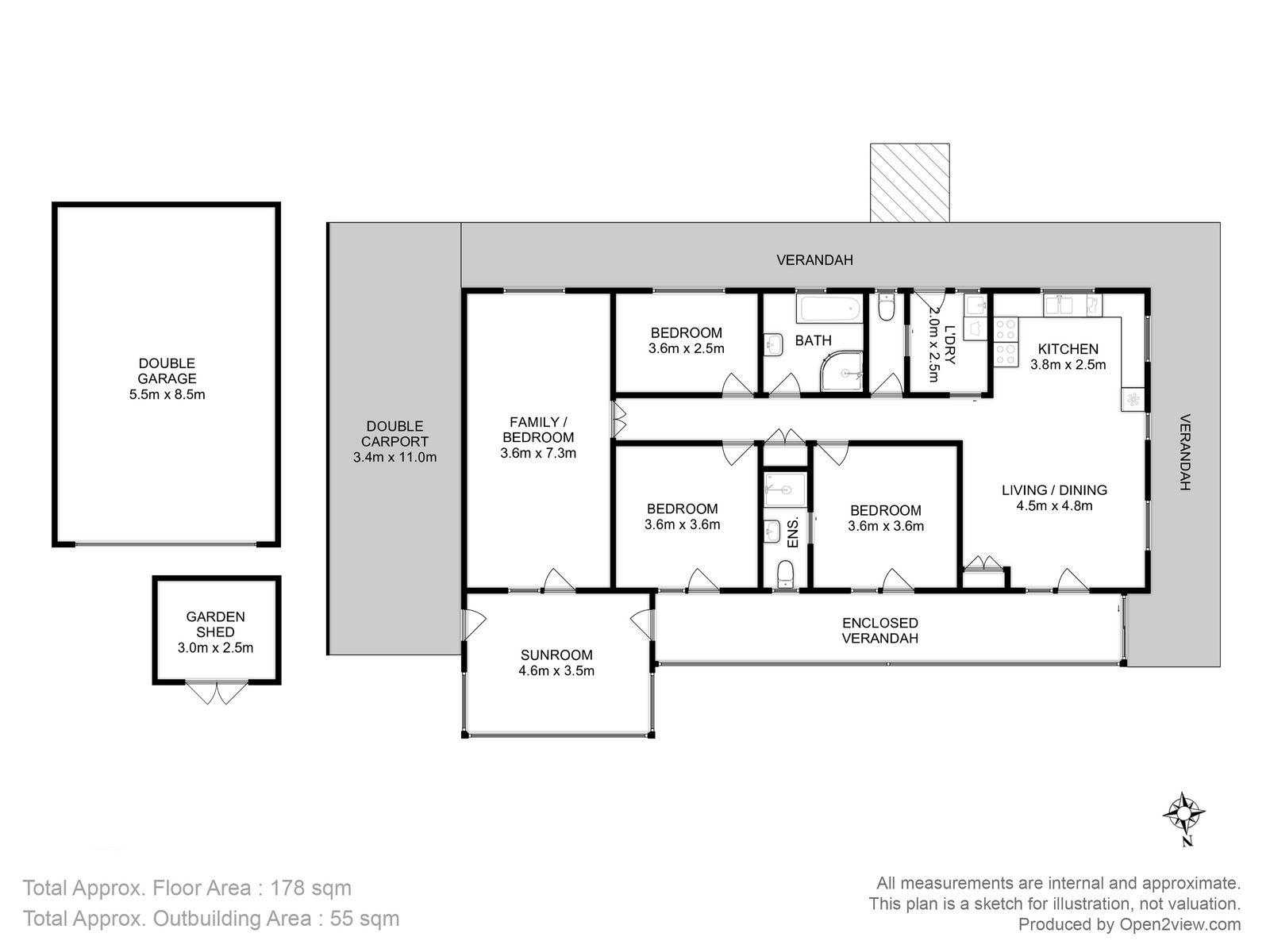 3830 Bruny Island Main Road, Alonnah , Bruny Island Sold by Farmbuy.com - floorplan 1