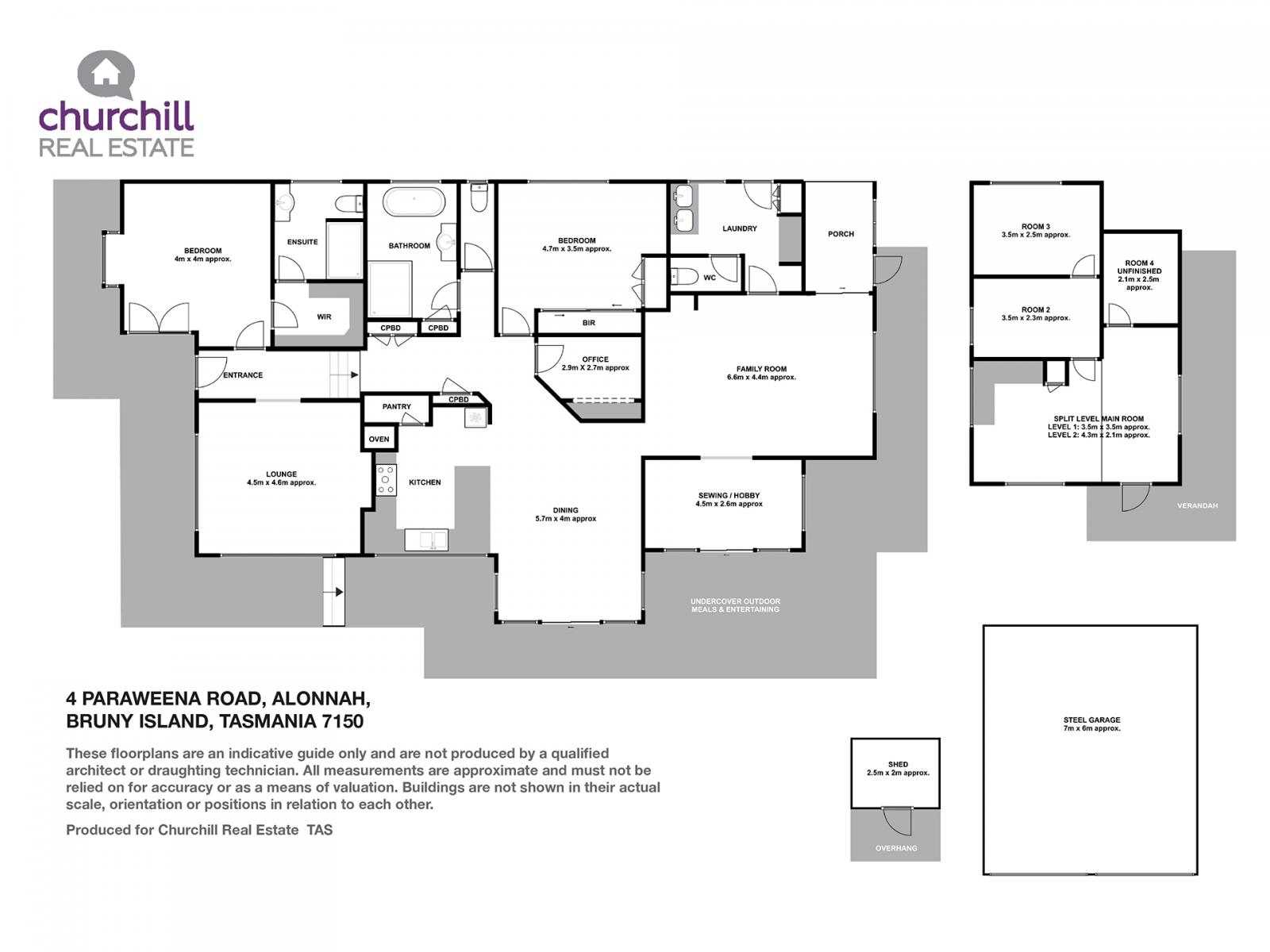 4 Paraweena Road, Alonnah, Bruny Island For Sale by Farmbuy.com - floorplan 1