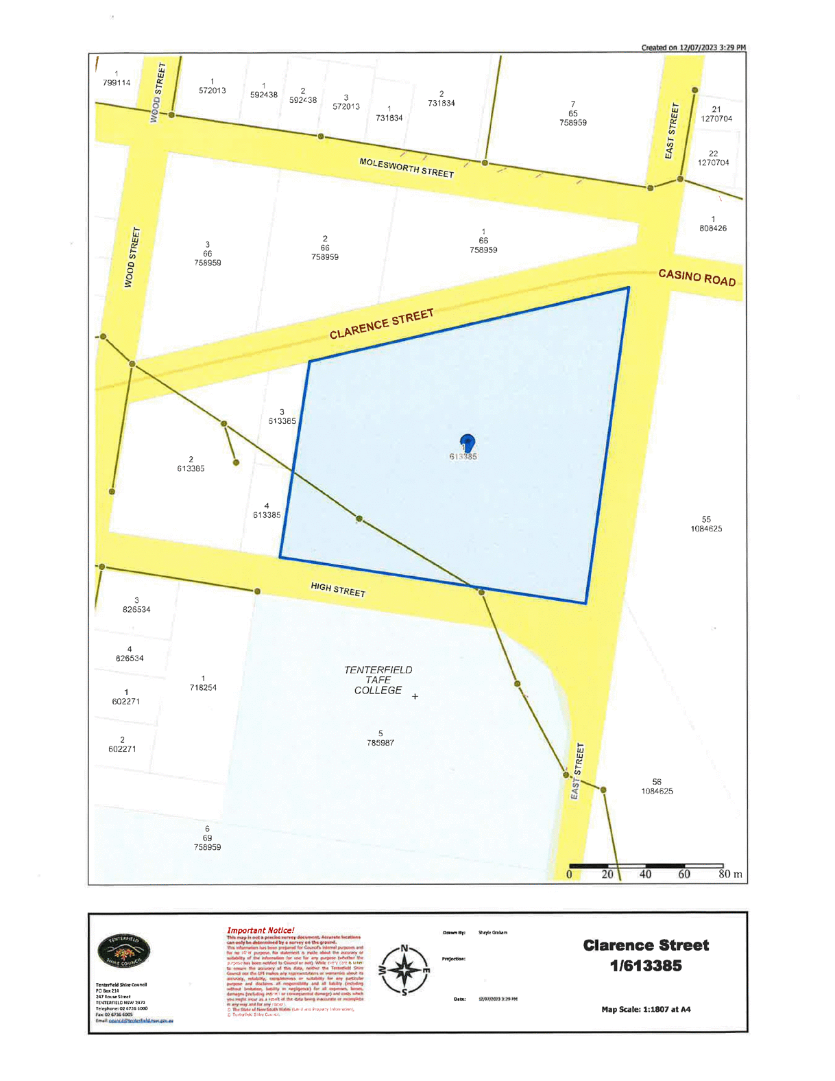 Lot 1 Clarence Street, Tenterfield For Sale by Farmbuy.com - floorplan 1