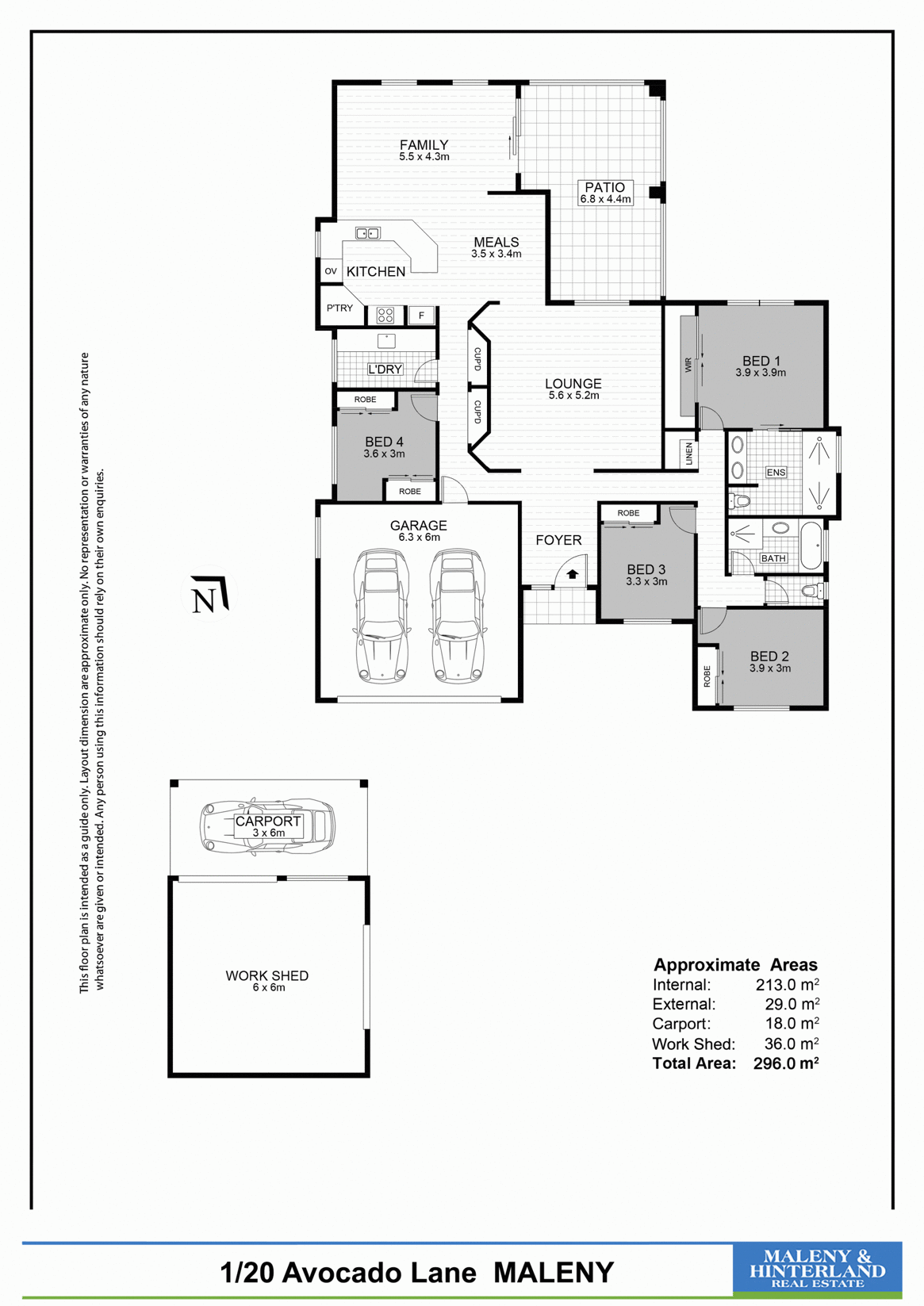 1/20 Avocado Lane, Maleny Sold by Farmbuy.com - floorplan 1