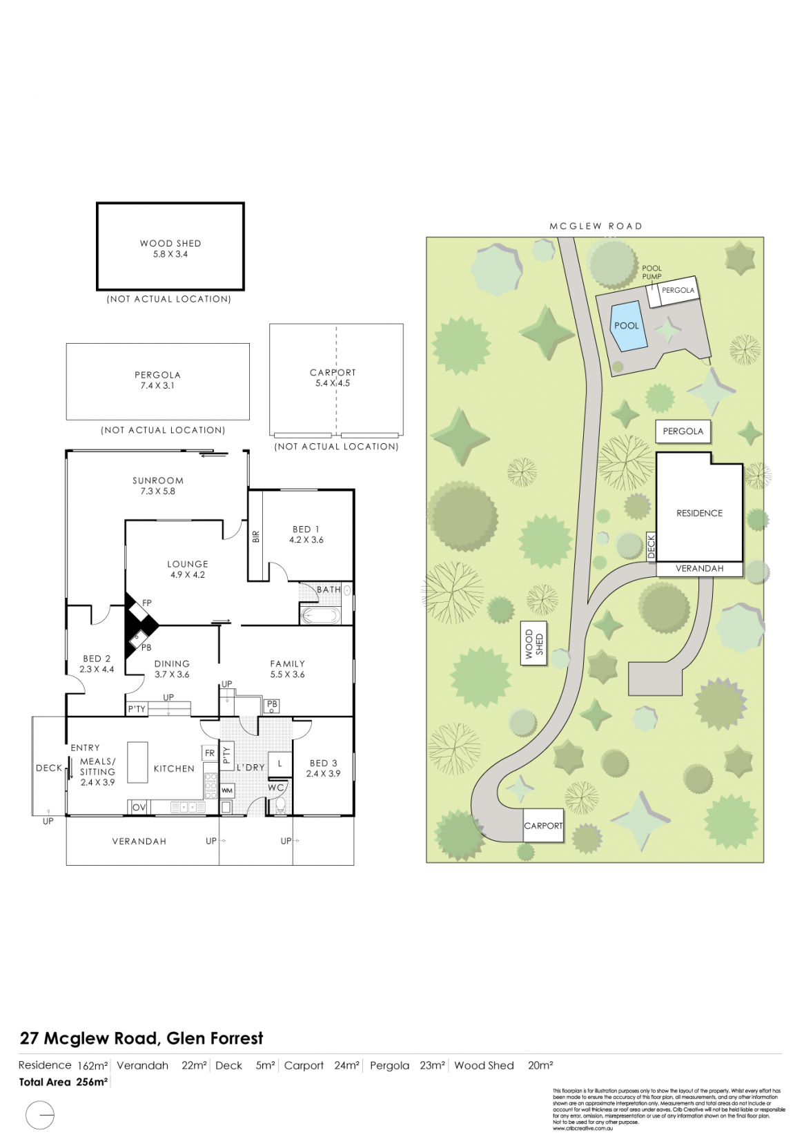 27 McGlew Road, Glen Forrest Sold by Farmbuy.com - floorplan 1