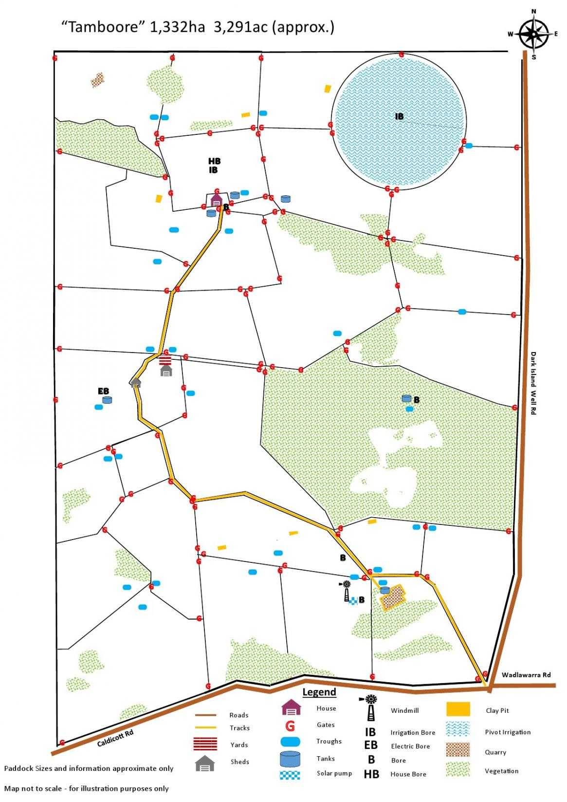 "Tamboore" 1467 Dark Island Well Road, Keith For Sale by Farmbuy.com - floorplan 1