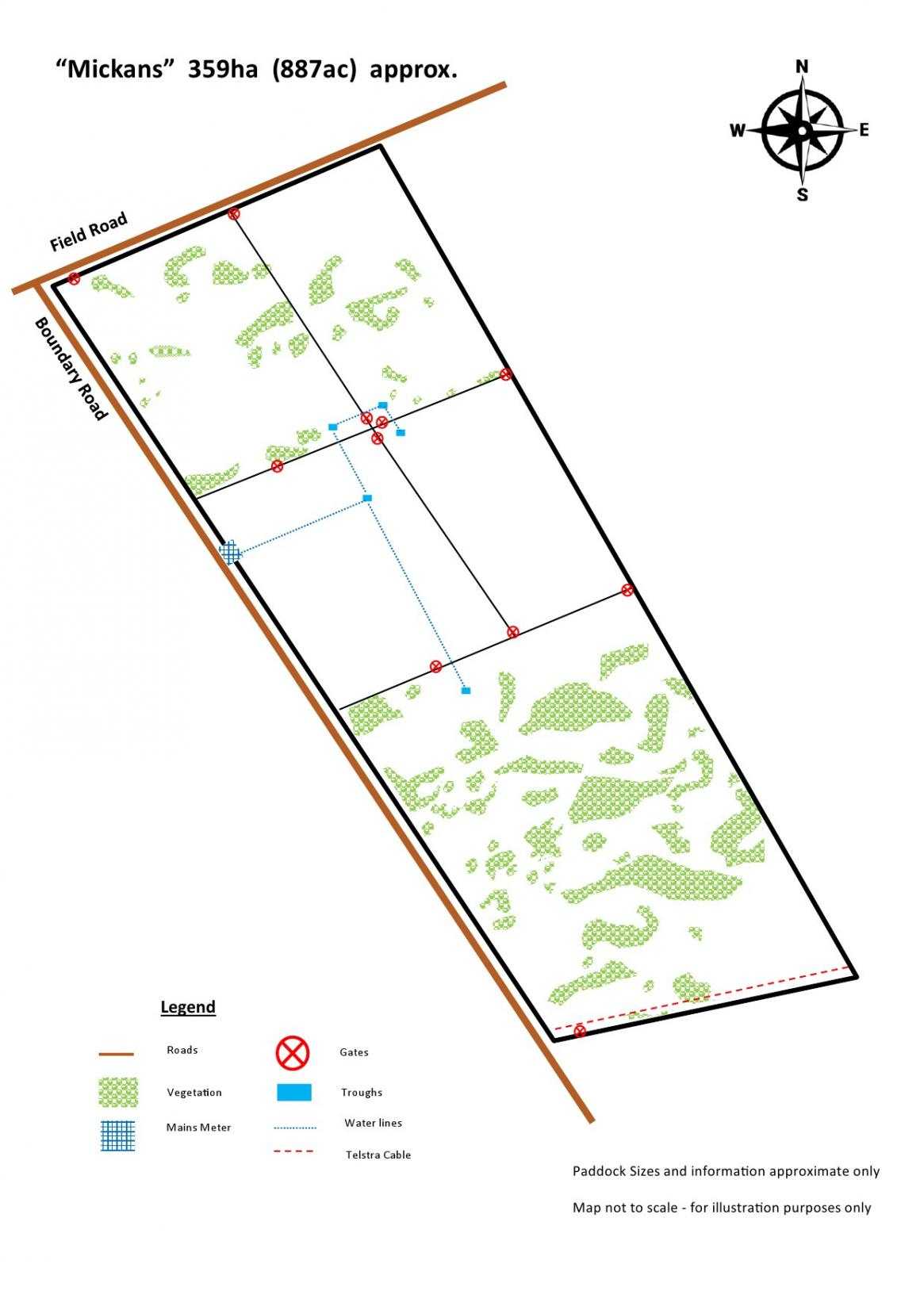 "Mickans" 882 Field Road, Field Sold by Farmbuy.com - floorplan 1