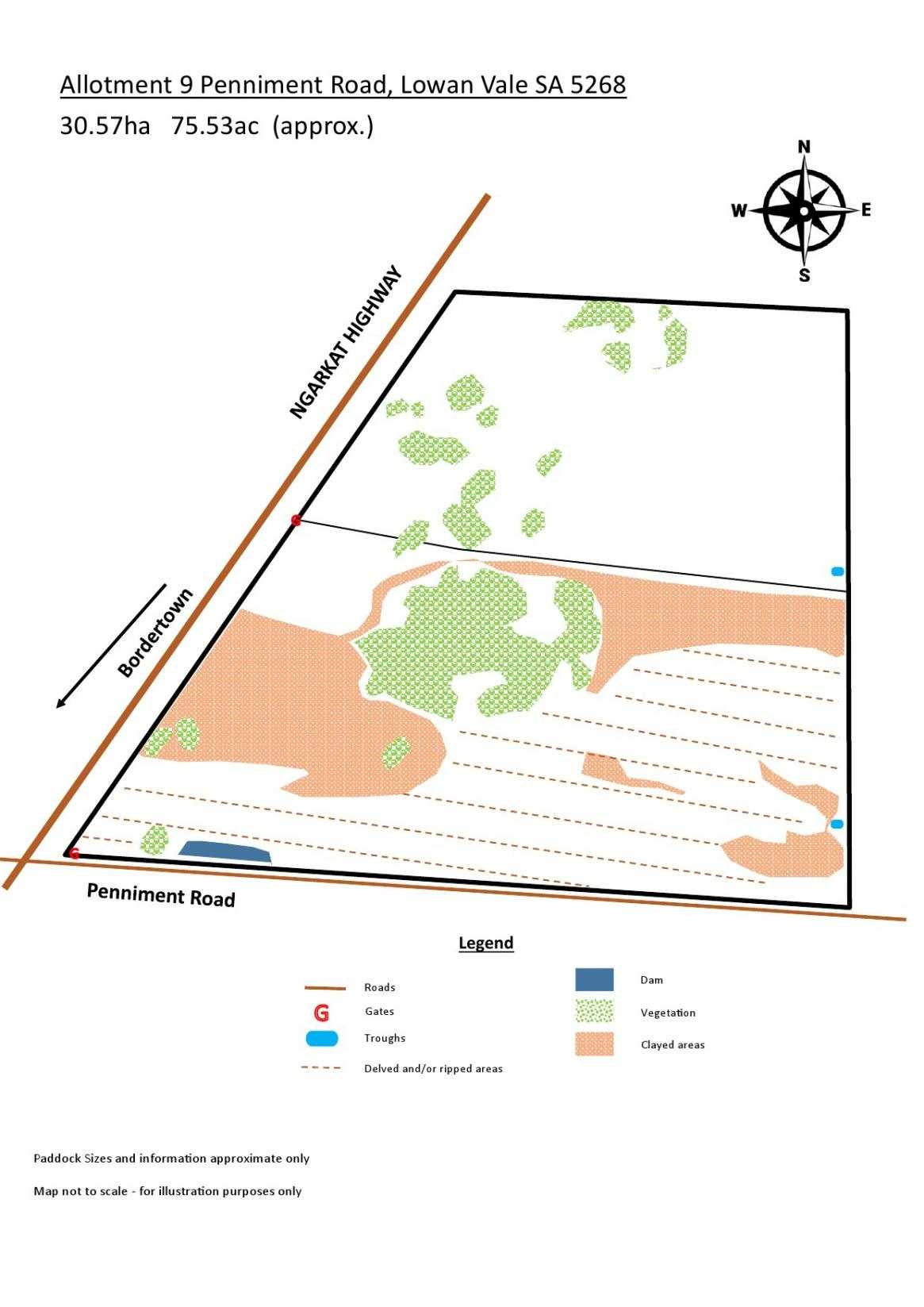 Allotment 9 Penninment Road, Lowan Vale For Sale by Farmbuy.com - floorplan 1