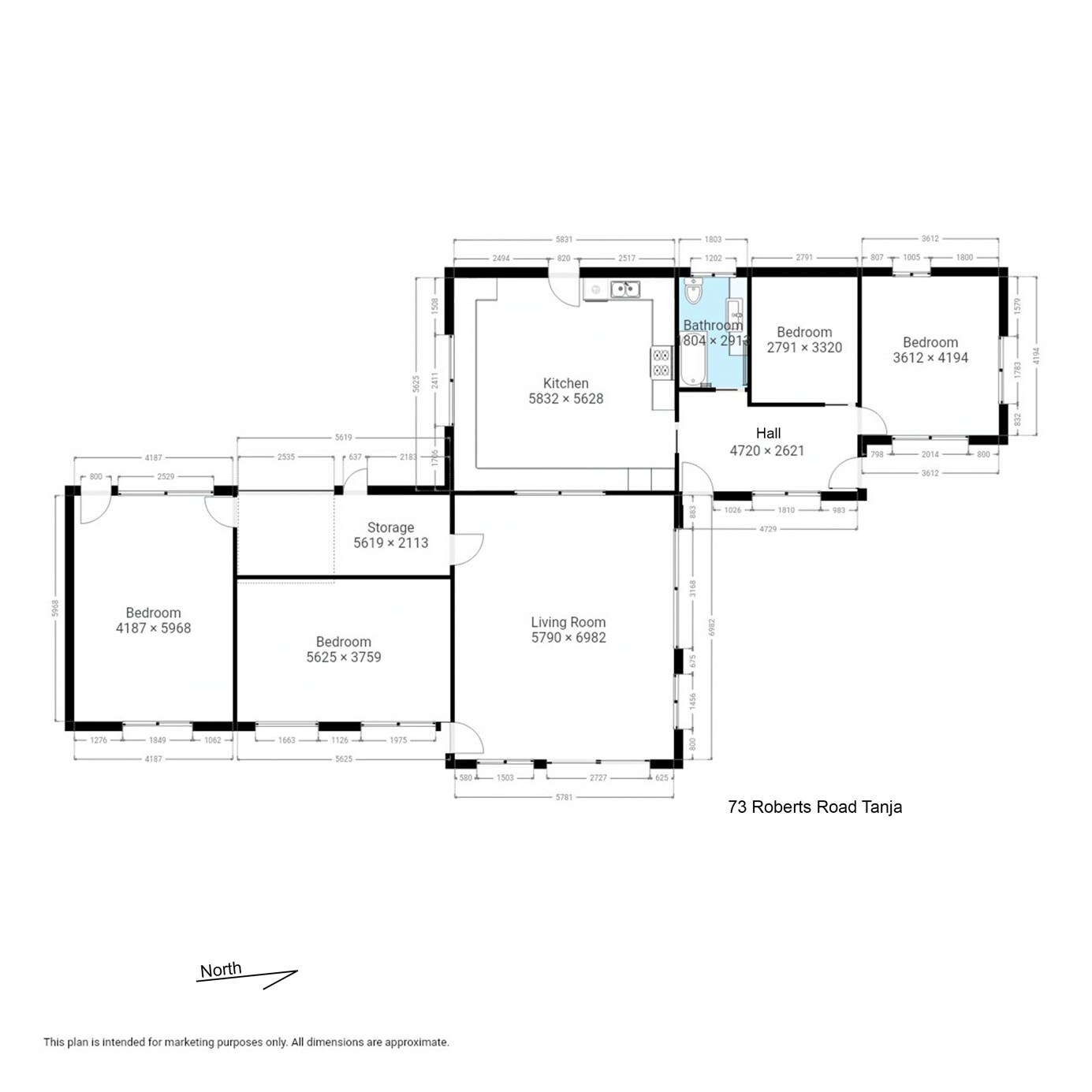 73 Roberts Road, Tanja Sold by Farmbuy.com - floorplan 2
