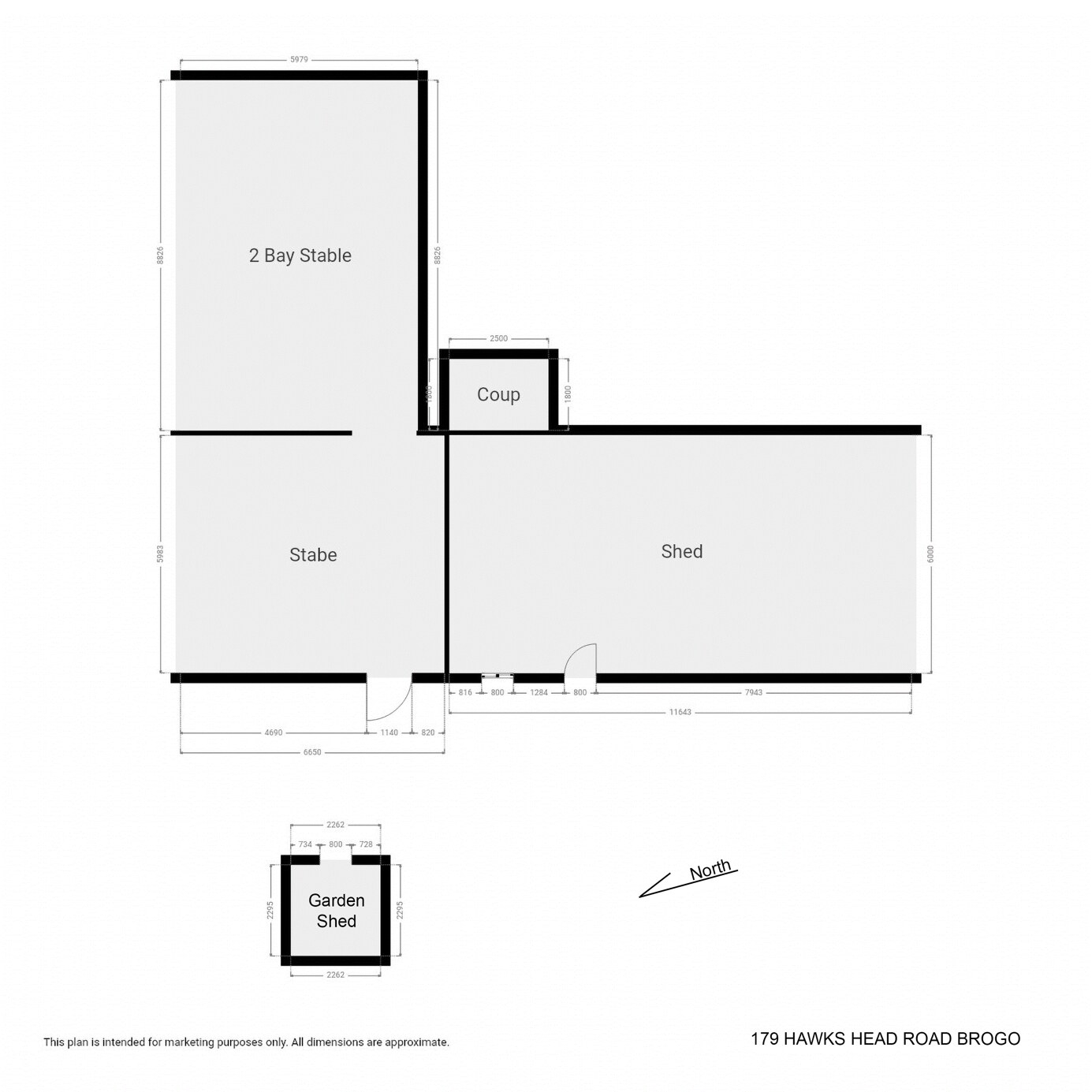 179 Hawks Head Road, Brogo For Sale by Farmbuy.com - floorplan 2