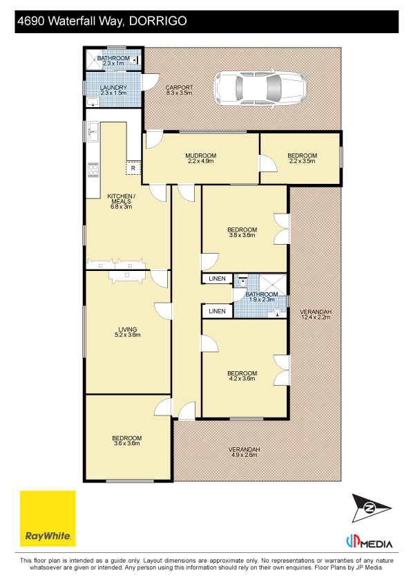 4690 Waterfall Way, Fernbrook, Dorrigo Sold by Farmbuy.com - floorplan 1