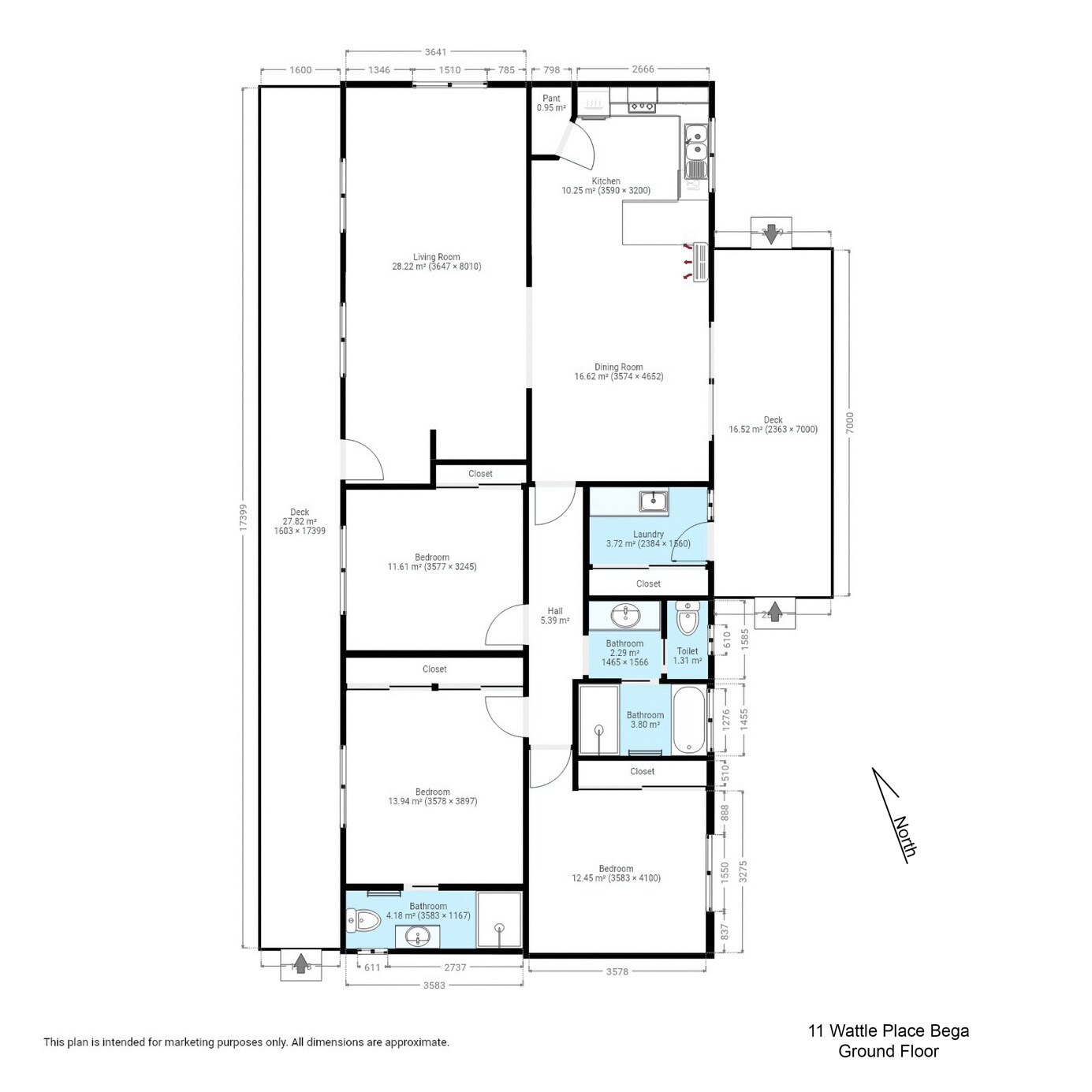 11 Wattle Place, Bega Sold by Farmbuy.com - floorplan 1