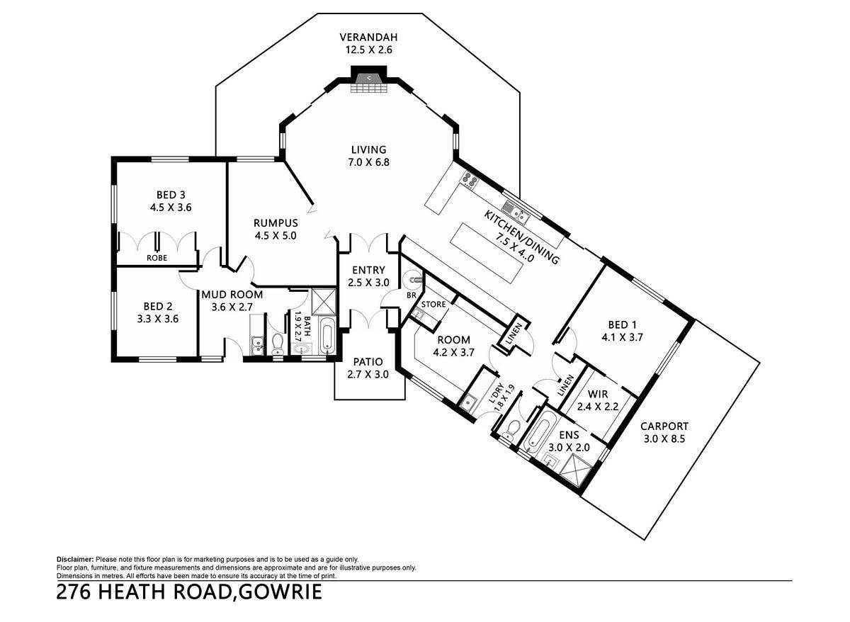 276 Heath Road, Gowrie Expressions of Interest by Farmbuy.com - floorplan 1
