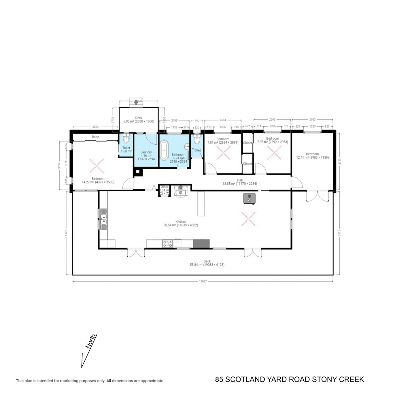 85 Scotland Yard Road, Bega Sold by Farmbuy.com - floorplan 1
