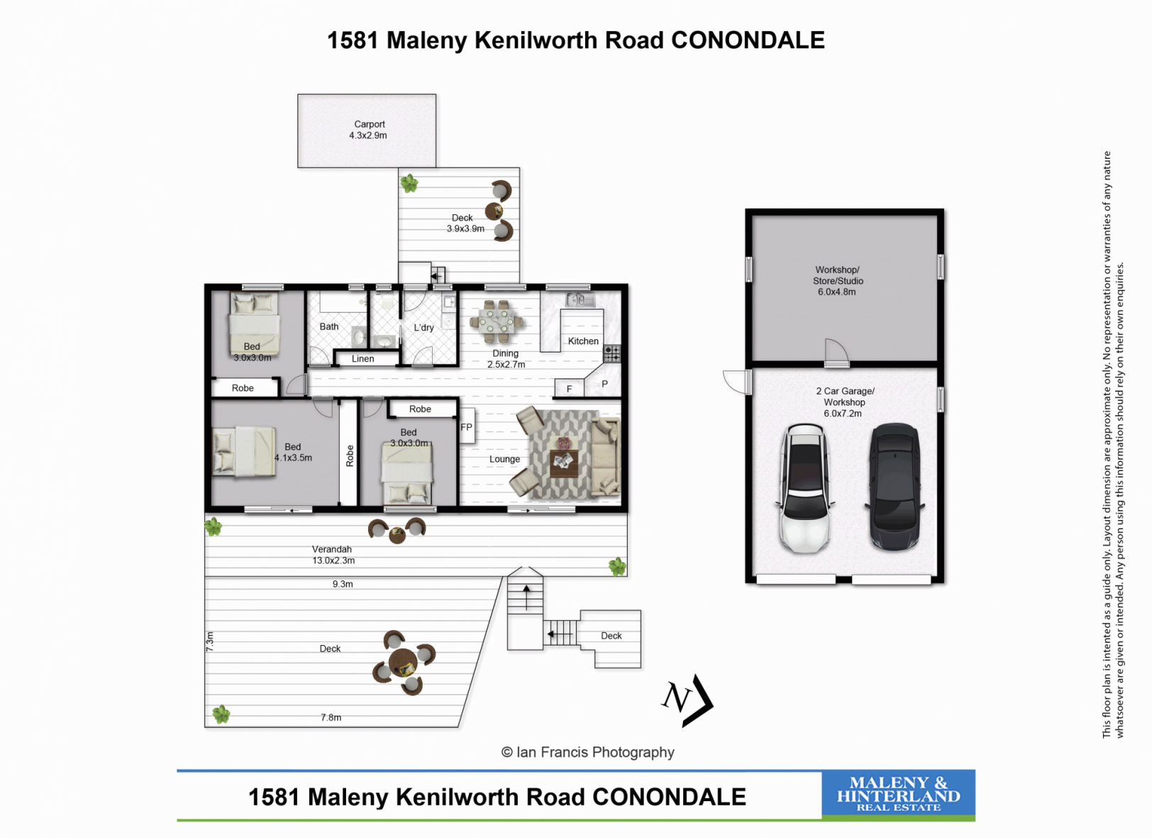 1581 Maleny-Kenilworth Road, Conondale Sold by Farmbuy.com - floorplan 1